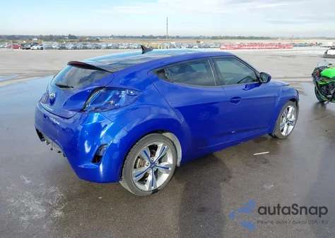 2013 Hyundai Veloster Base W/Black from USA, damaged, VIN KMHTC6AD0DU096702